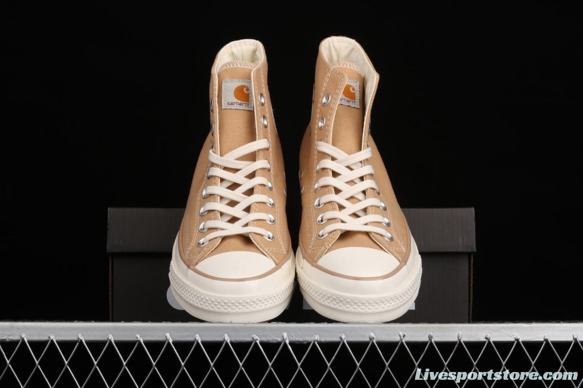 Converse x Carhartt tooling joint name high-top casual board shoes 169220C