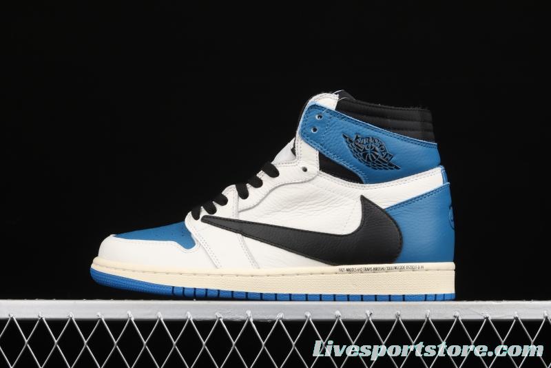 Travis Scott x Air Jordan 1 High OG Lightning inverted tick DH3227-105