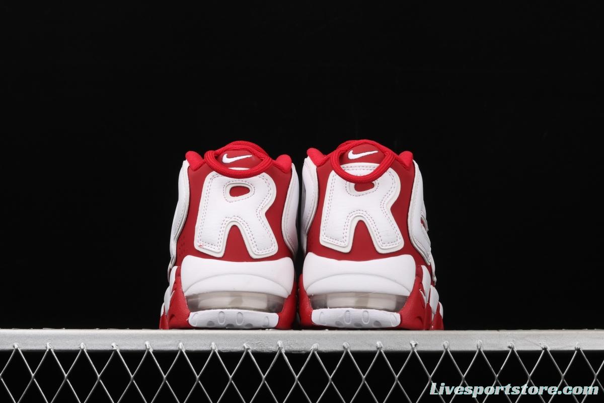 Supreme x NIKE Air More Uptempo co-signed AIR classic high street leisure sports basketball shoes 902290-600