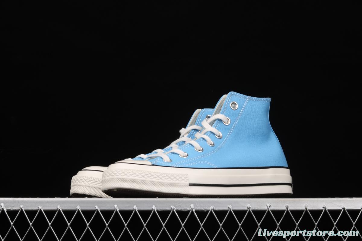 Converse Chuck 70s new spring color lake water blue matching high-top casual board shoes 171566C