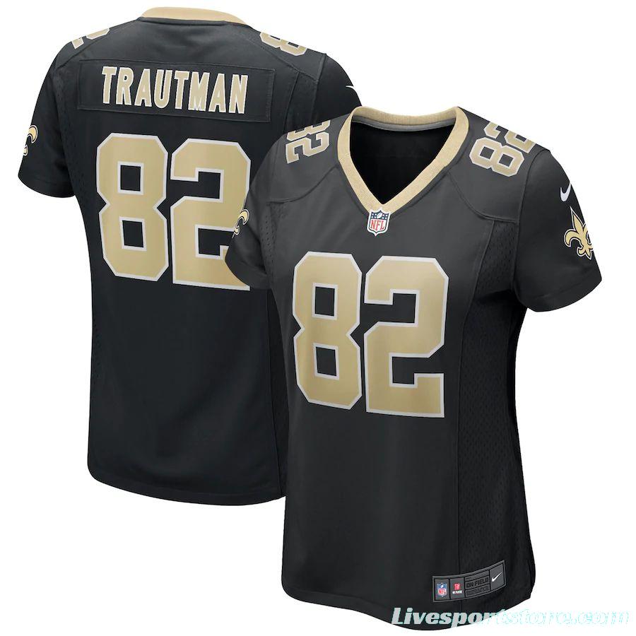 Women's Adam Trautman Black Player Limited Team Jersey