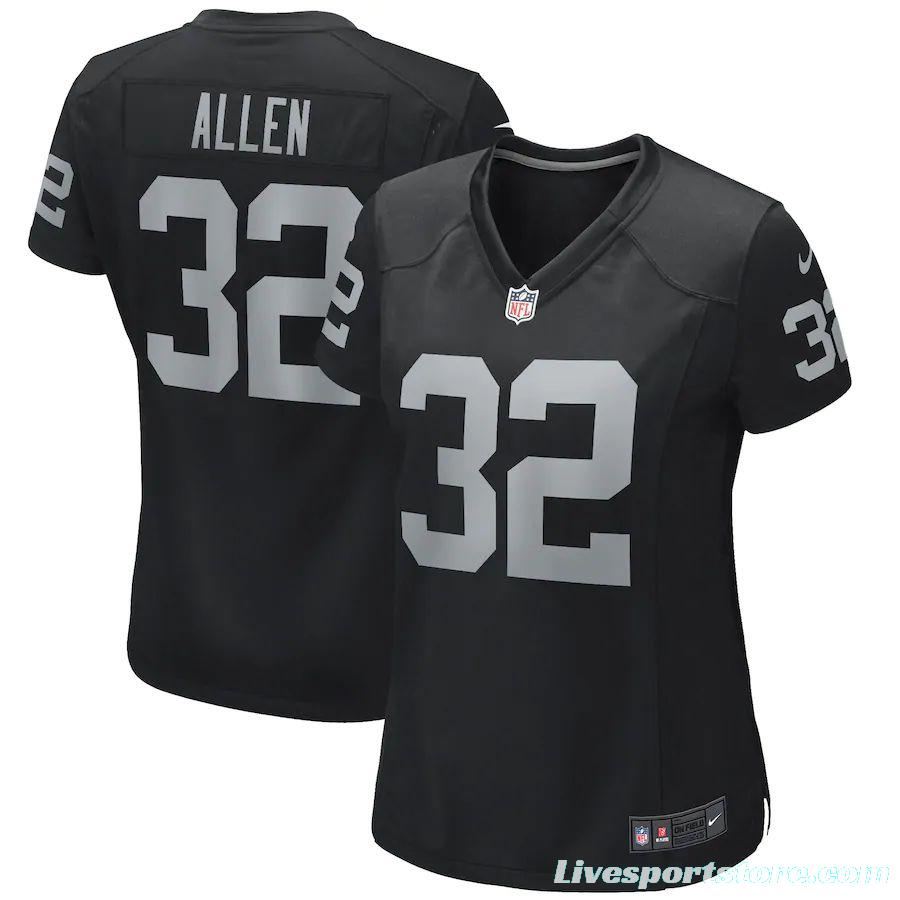 Women's Marcus Allen Black Retired Player Limited Team Jersey