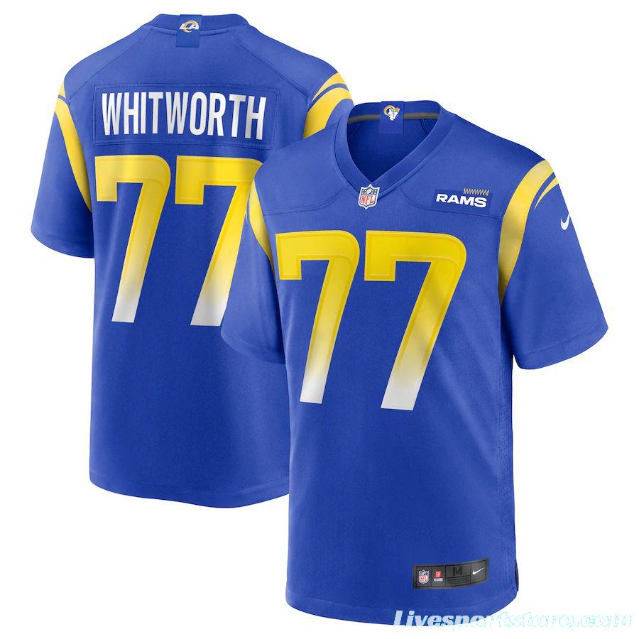 Men's Andrew Whitworth Royal Player Limited Team Jersey