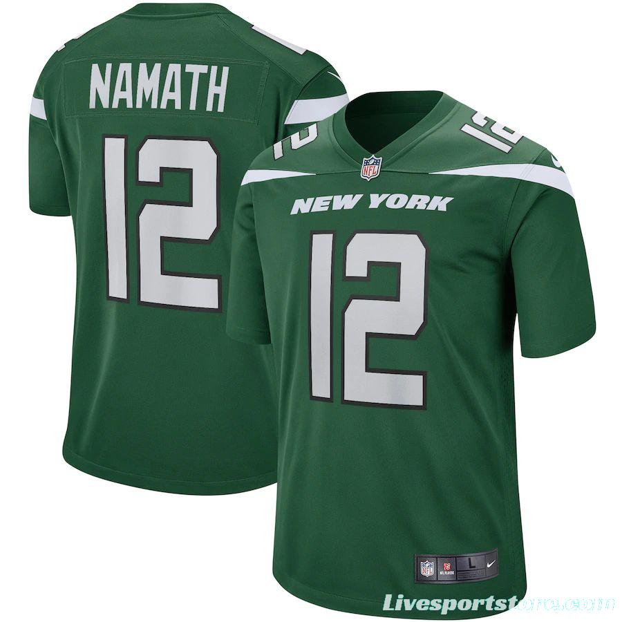 Men's Joe Namath Gotham Green Retired Player Limited Team Jersey