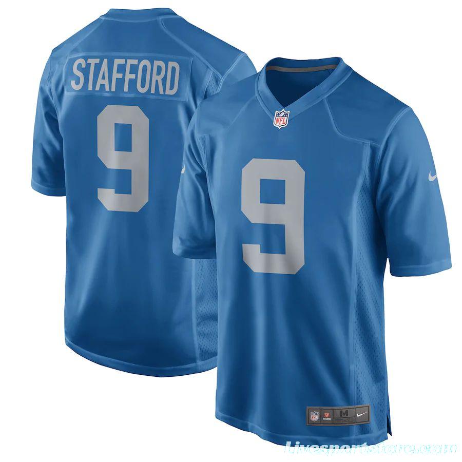 Youth Matthew Stafford Blue 2017 Throwback Player Limited Team Jersey