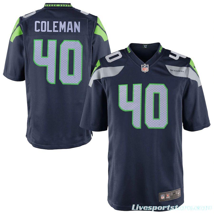 Youth Derrick Coleman Navy Blue Player Limited Team Jersey