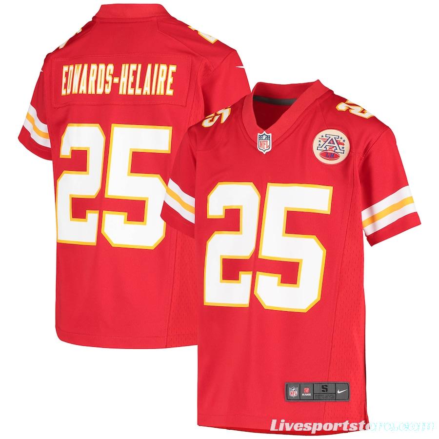 Youth Clyde Edwards-Helaire Red Player Limited Team Jersey