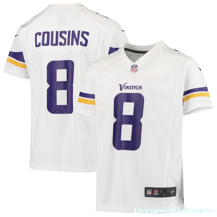 Youth Kirk Cousins White Player Limited Team Jersey