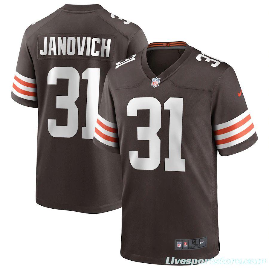 Men's Andy Janovich Brown Player Limited Team Jersey