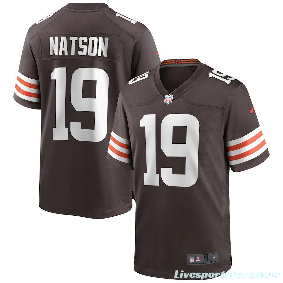 Men's JoJo Natson Brown Player Limited Team Jersey