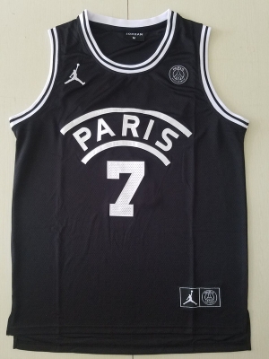 PSG Kylian Mbappé Black Basketball Jerseys