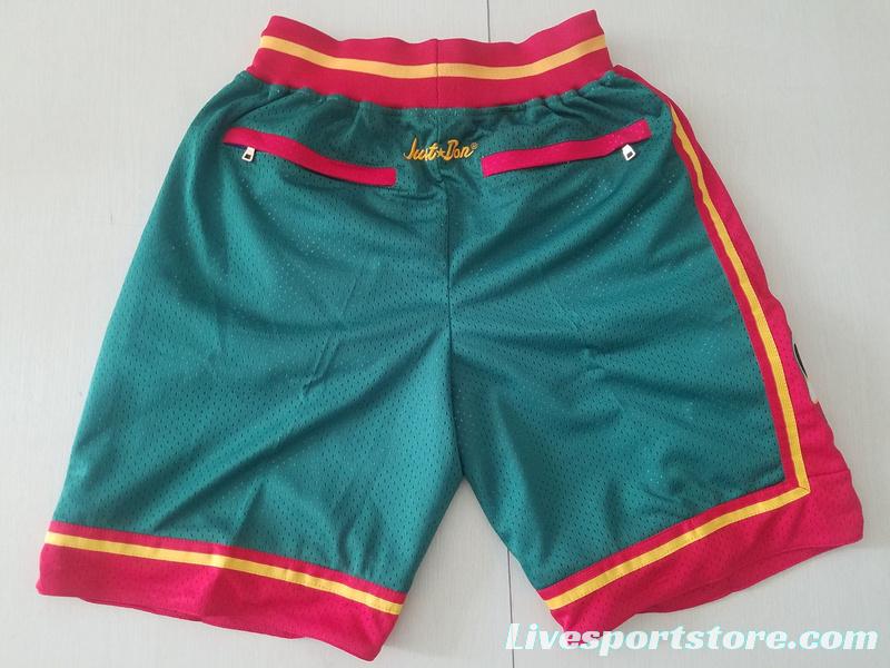 Seattle 1995-96 Throwback Classics Basketball Team Shorts