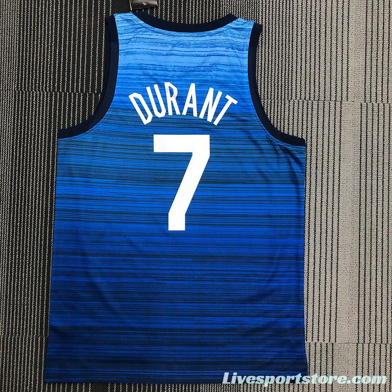 Thai Version Men's Kevin Durant Navy USA Basketball Player Jersey