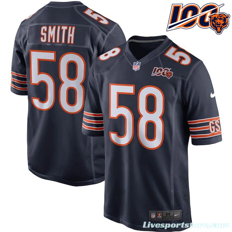 Youth Roquan Smith Navy 100th Season Player Limited Team Jersey