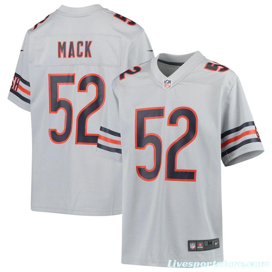 Youth Khalil Mack Silver Inverted Player Limited Team Jersey