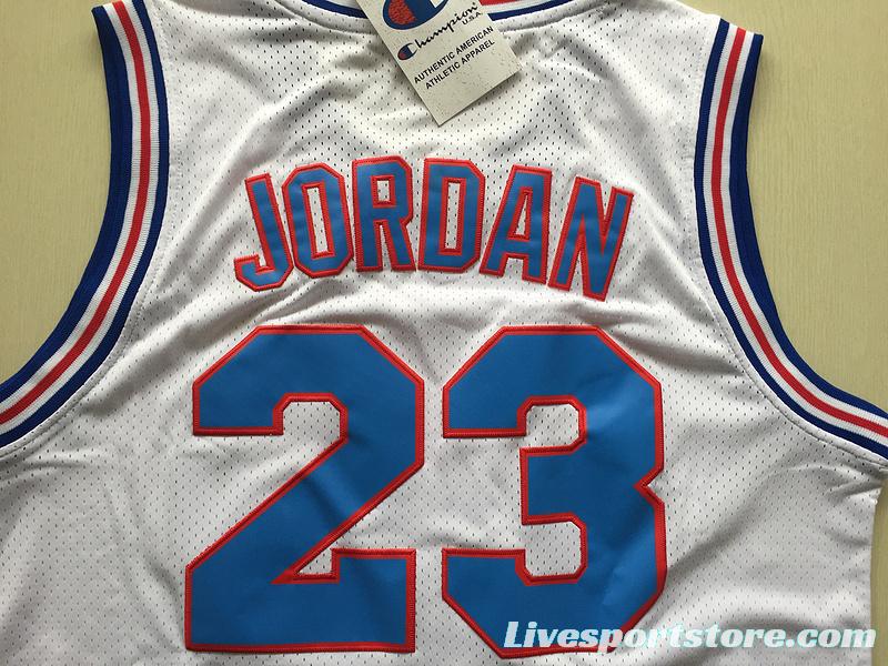 Michael Jordan 23 Movie Edition White Basketball Jersey Kit