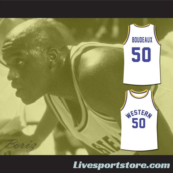 Shaq Neon Boudeaux Western University Basketball Jersey Blue Chips Movie