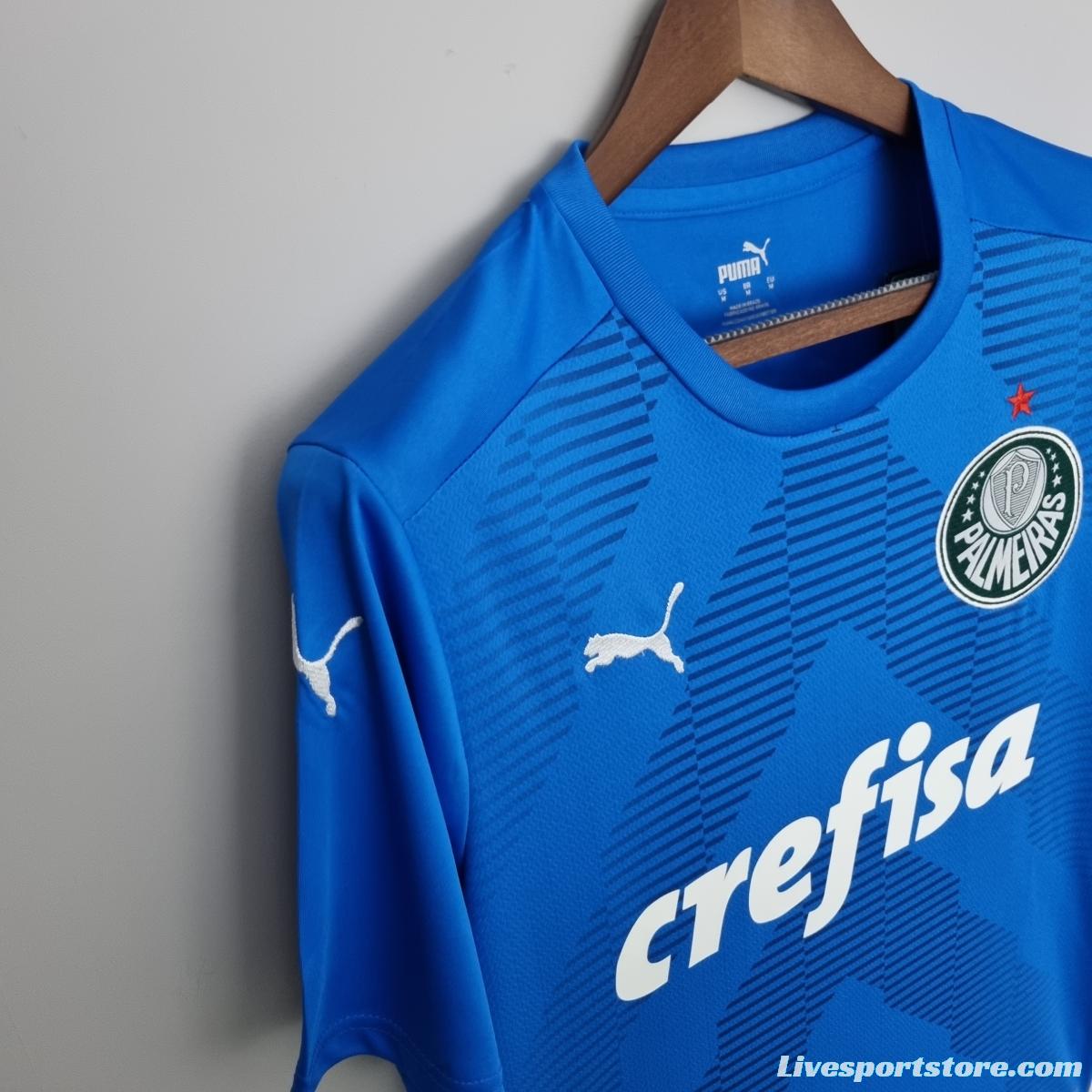 22/23 Palmeiras Goalkeeper Blue Soccer Jersey