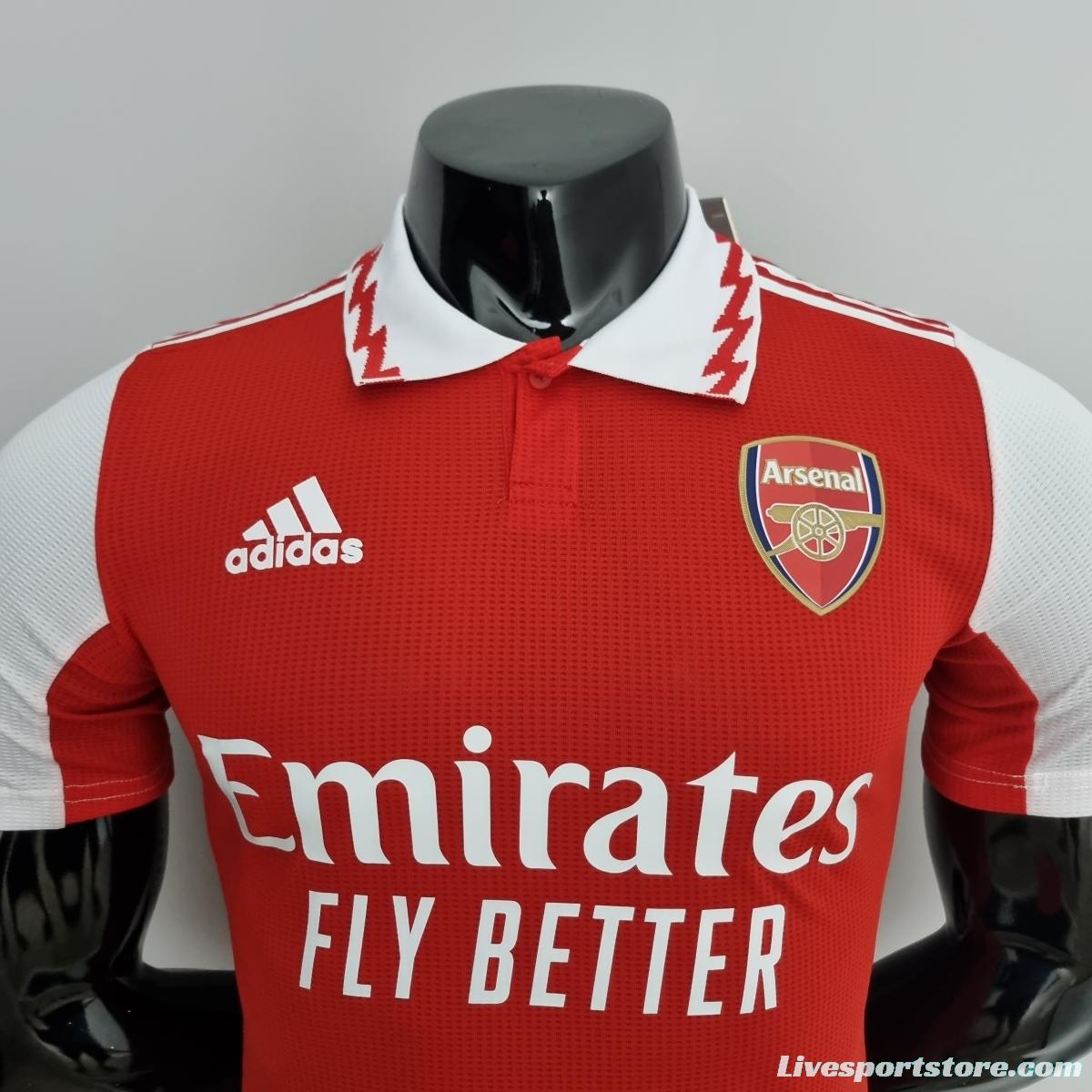 22/23 player version Arsenal Home Soccer Jersey