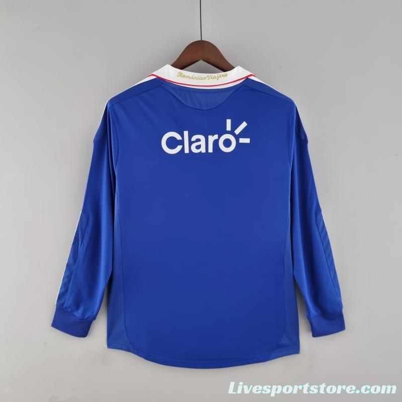 Retro 2011 Long Sleeve Universidad De Chile Home Soccer Jersey