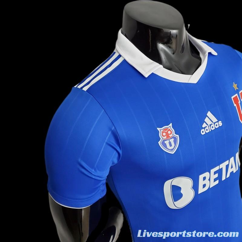 Player Version 22/23 Universidad De Chile Home  Soccer Jersey