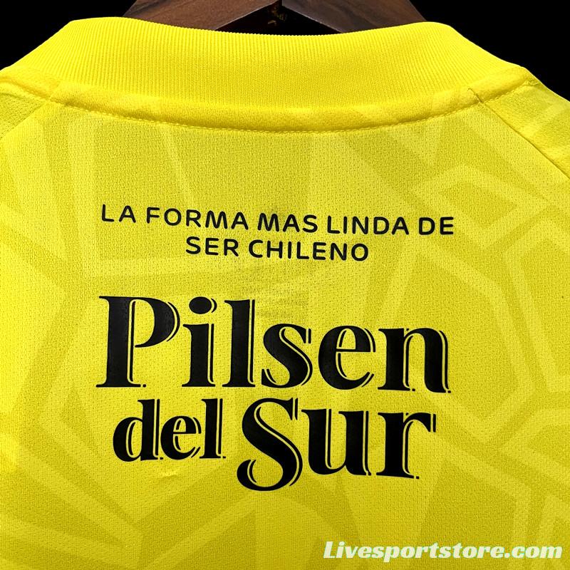 22/23 Colo Colo Goalkeeper Yellow Soccer Jersey