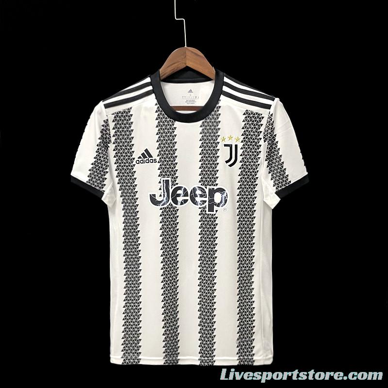 22/23 Juventus Home  Soccer Jersey