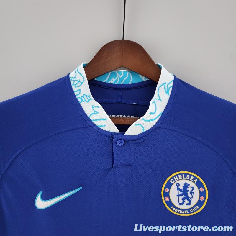 22/23 Long Sleeve Chelsea Home  Soccer Jersey