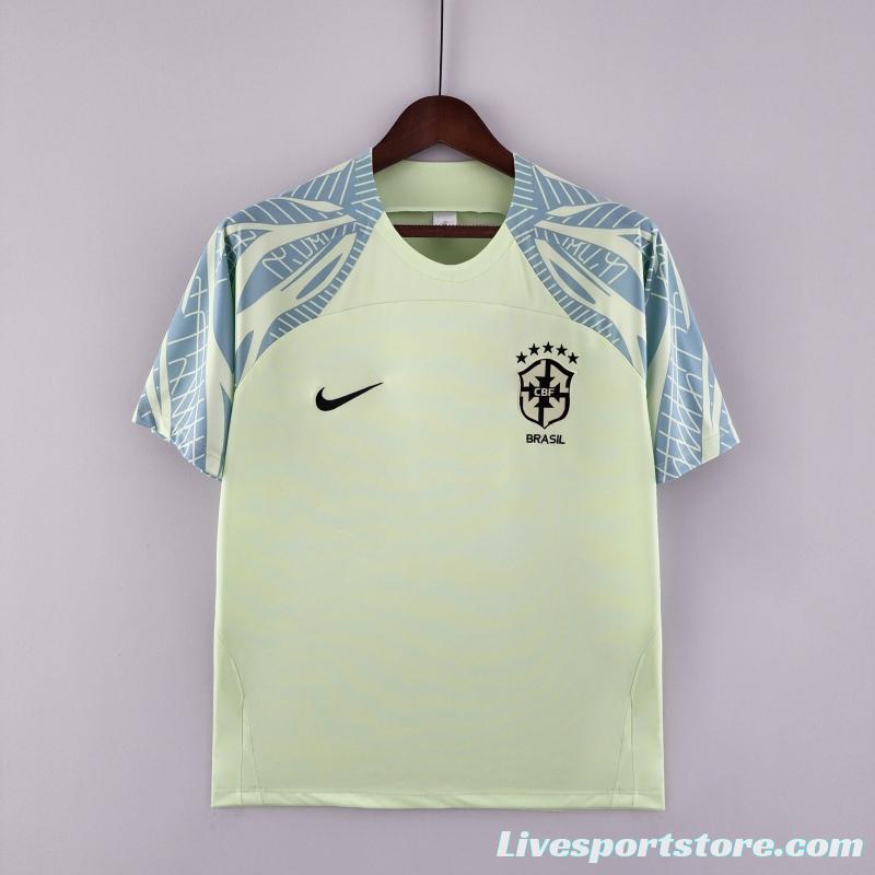 2022 Brazil Training Jersey Light Green 