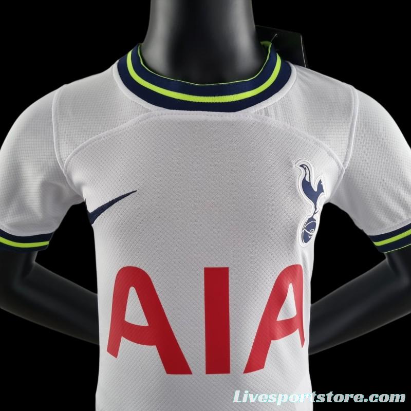 22/23 Kids Kit Tottenham Hotspur Home 16-28 Soccer Jersey