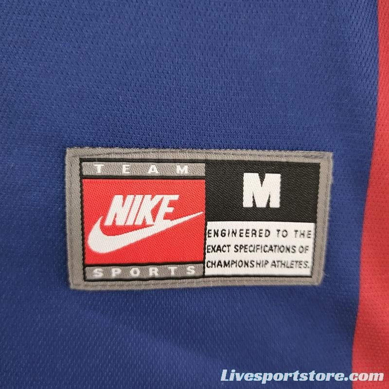 Retro 98/99 Barcelona Home  Soccer Jersey