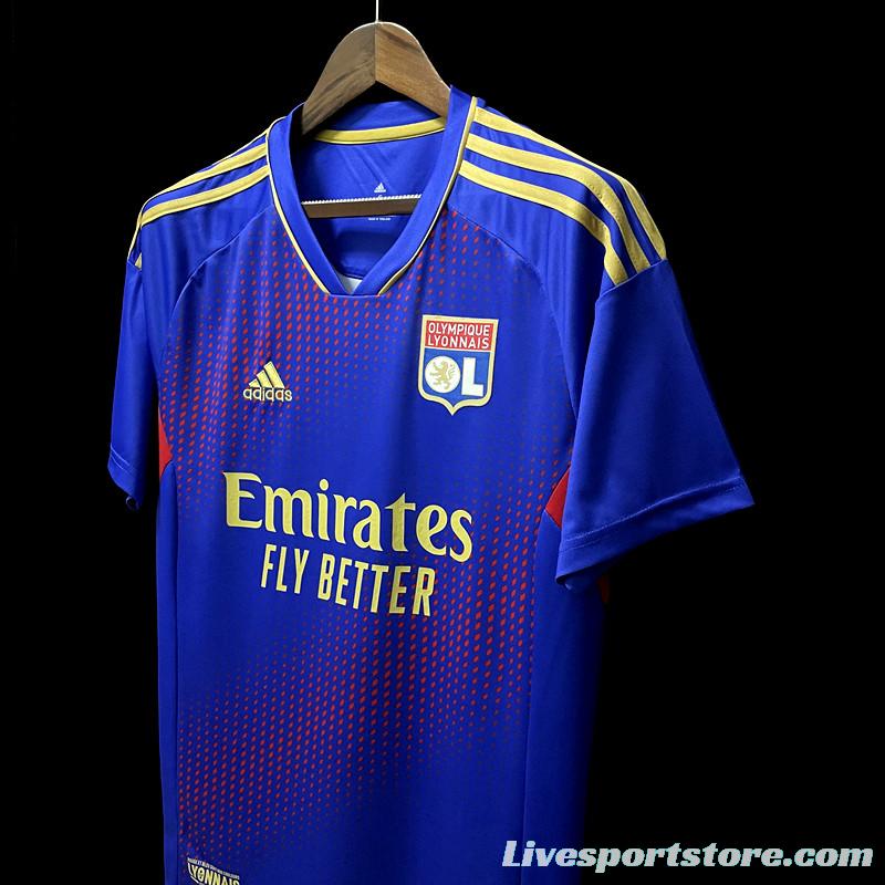 22/23 Lyon 3rd Away Soccer Jersey