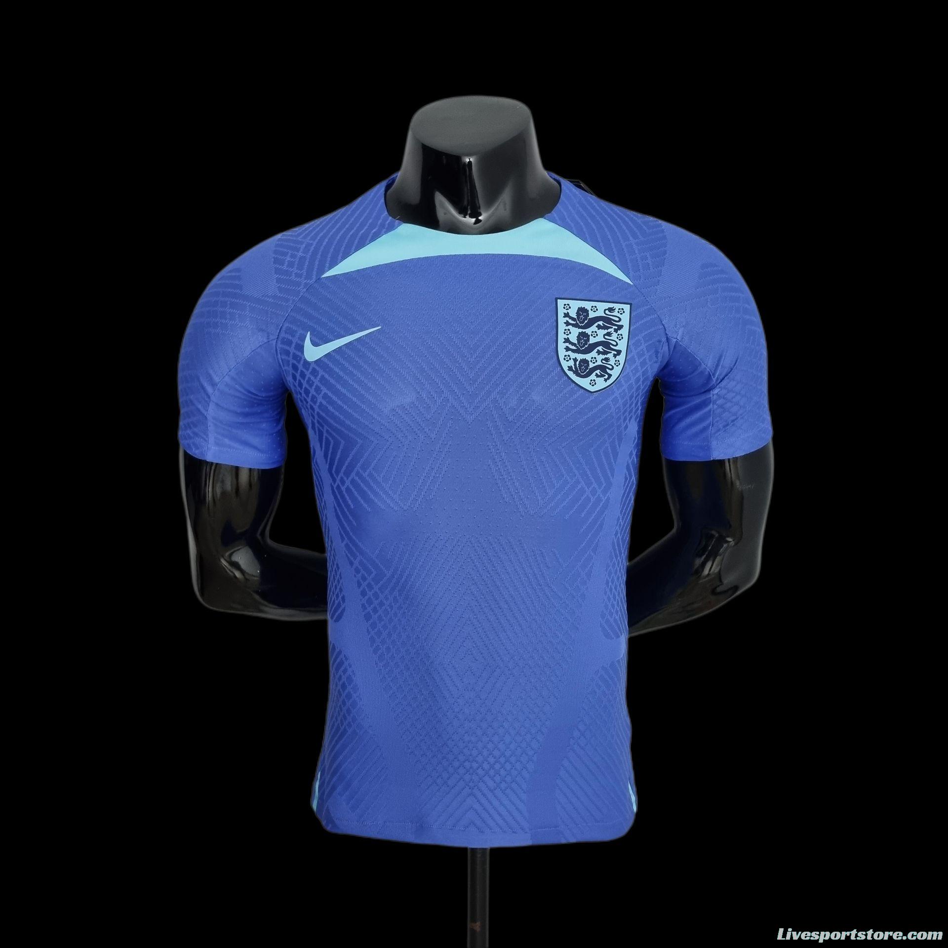 Player Version 2022 England Training Jersey Blue