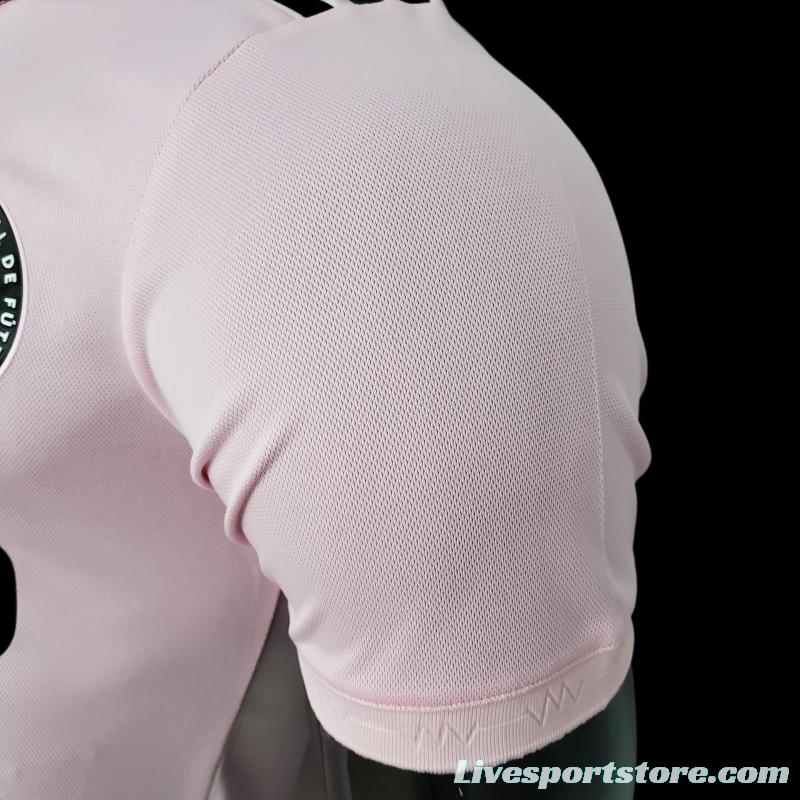 Player Version 22/23 Miami Home Pink Soccer Jersey