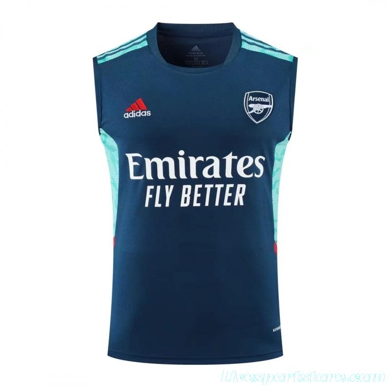 22/23 Arsenal Pre-match Training Jersey Royal Blue Vest