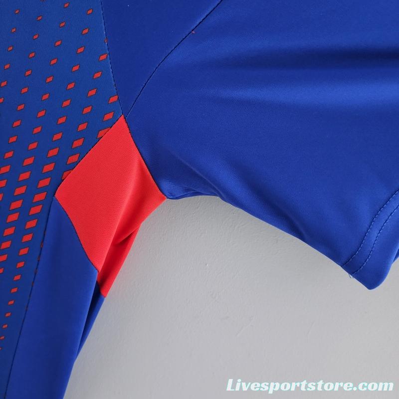 22/23 Lyon Forth Blue Soccer Jersey