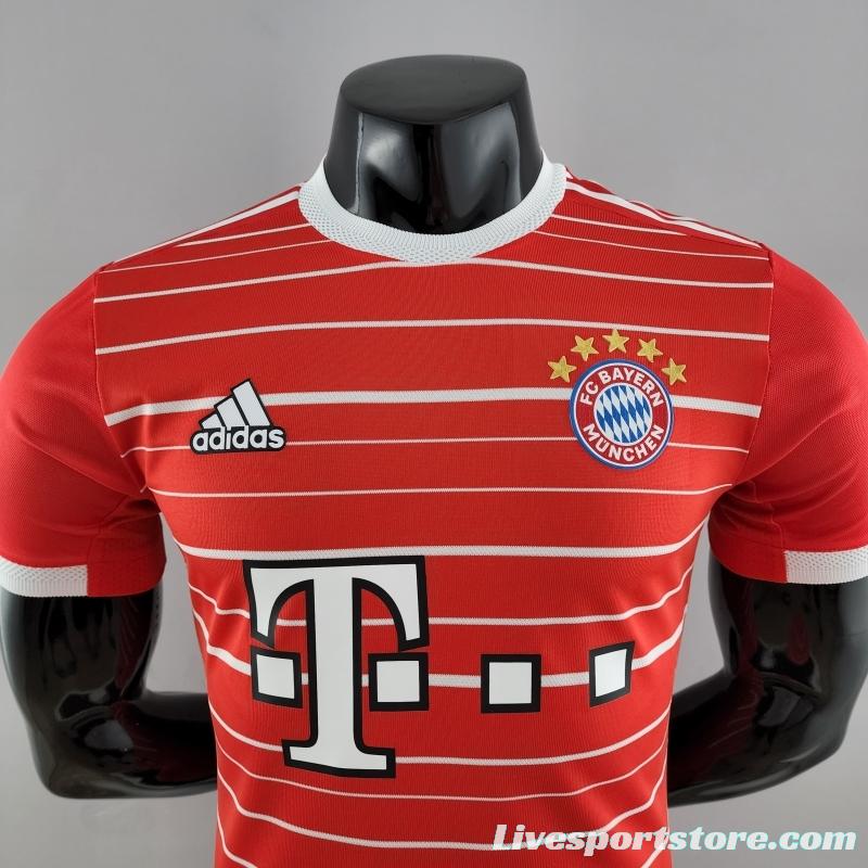 Player Version 22/23 Bayern Munich Home Soccer Jersey