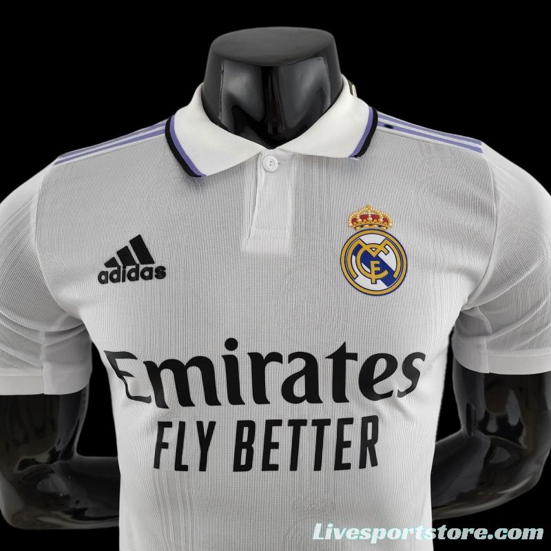 Player Version 22/23 Real Madrid Home Soccer Jersey