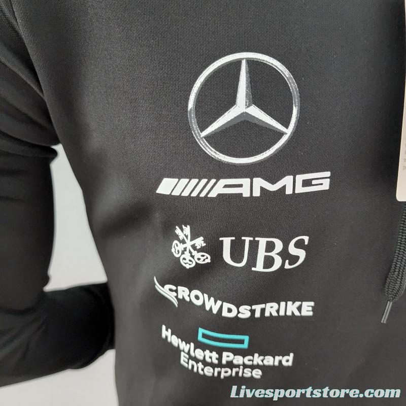 2022 F1 Mercedes AMG Petronas Black Jacket #0001