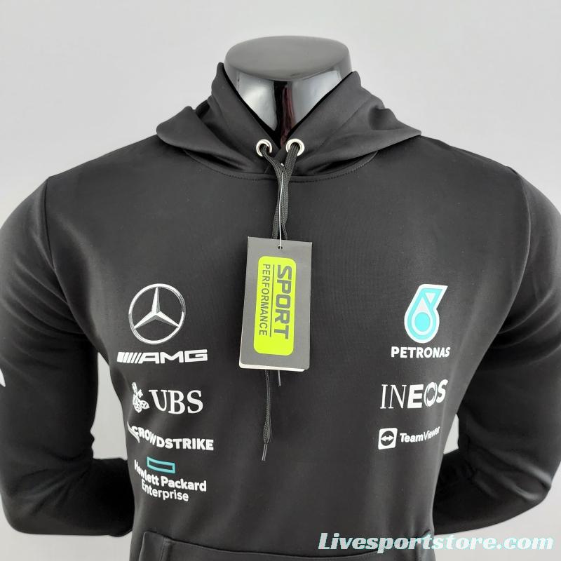 2022 F1 Mercedes AMG Petronas Black Jacket #0001