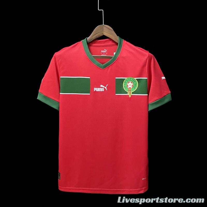 2022 Morocco Home Soccer Jersey