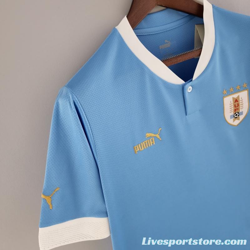 2022 Uruguay Home Soccer Jersey