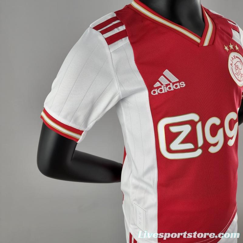 22/23 Kids Kit Ajax Home Size：16-28 Soccer Jersey