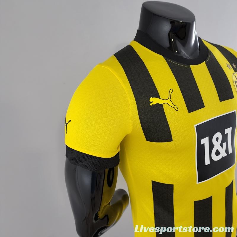 Player Version 22/23 Dortmund Home Soccer Jersey