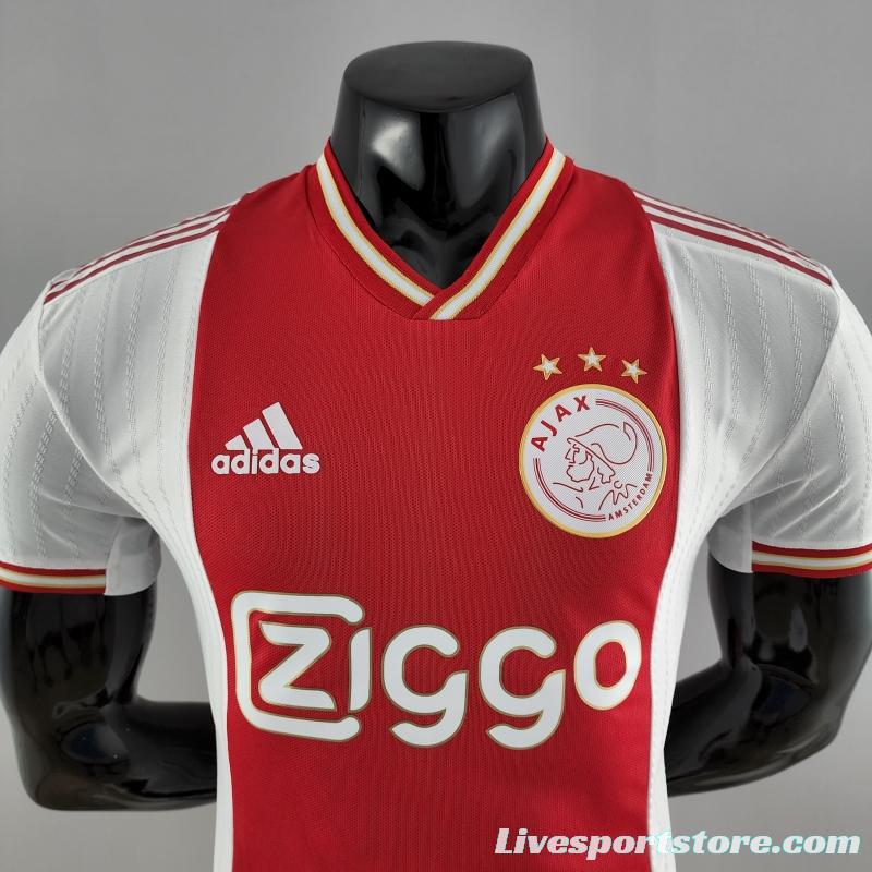 Player Version 22/23 Ajax Home Soccer Jersey