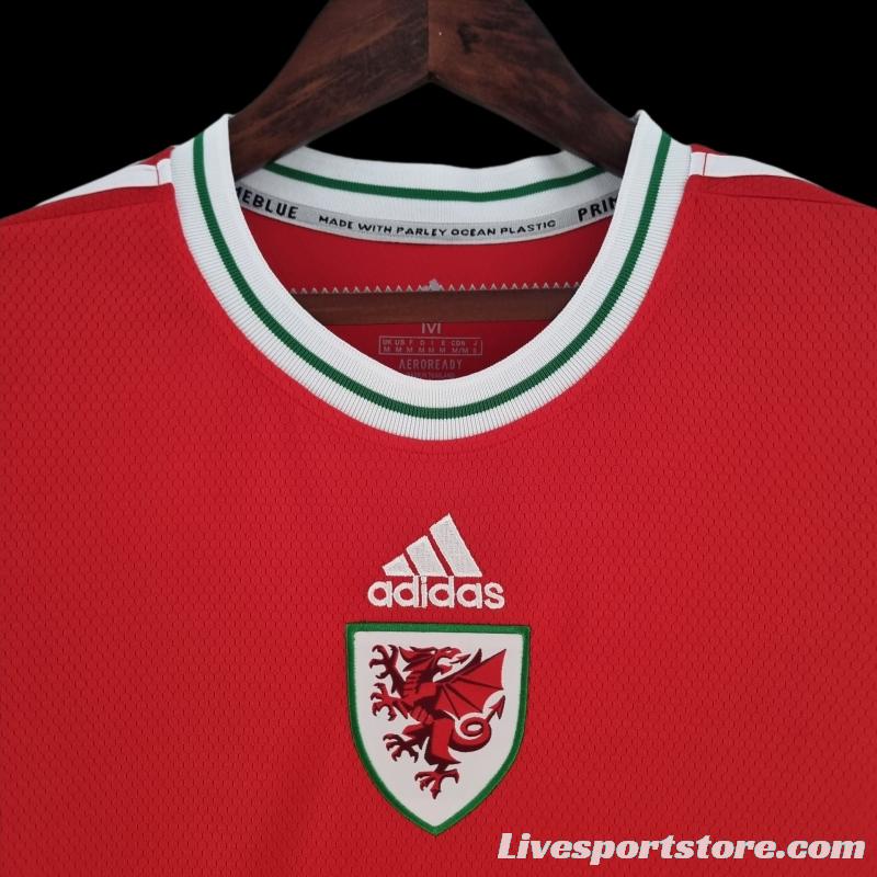 2022 Women Wales Red Soccer Jersey