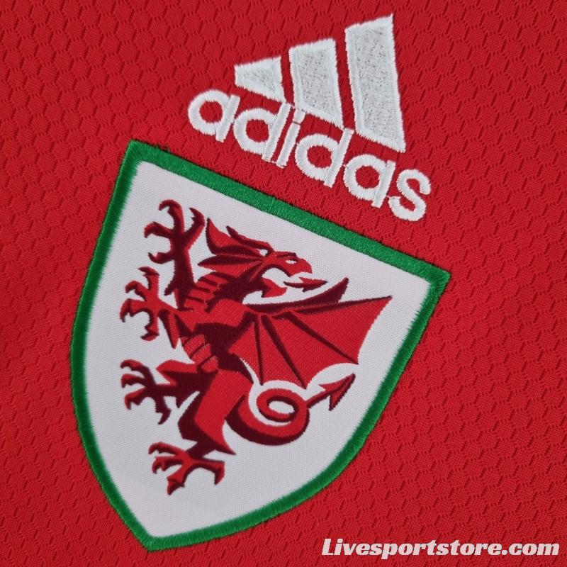 2022 Women Wales Red Soccer Jersey