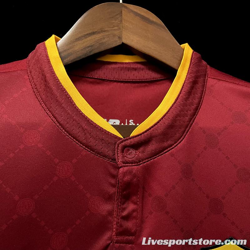 22/23 Roma Home Soccer Jersey