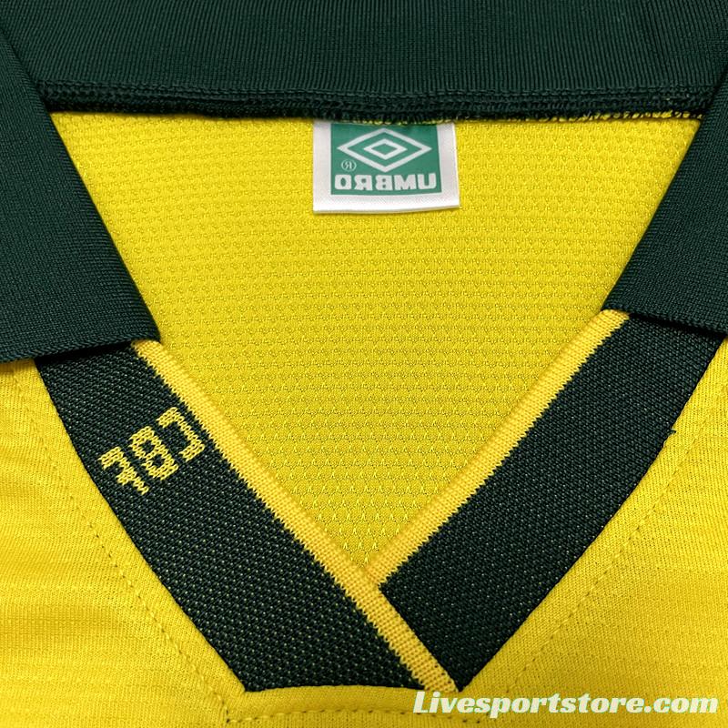 Retro 1994 Brazil Home Soccer Jersey