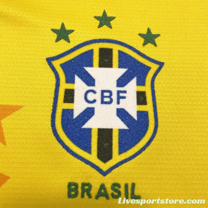 Retro 1994 Brazil Home Soccer Jersey